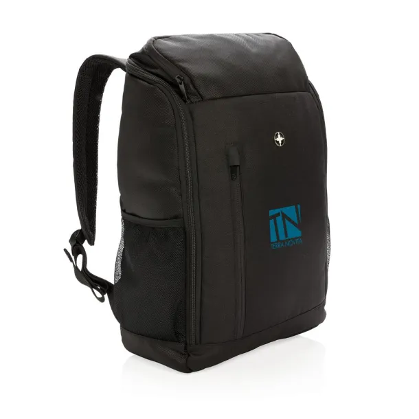  Swiss Peak ruksak za 15" prijenosno računalo s lakim pristupom i RFID-om bez PVC-a Crna
