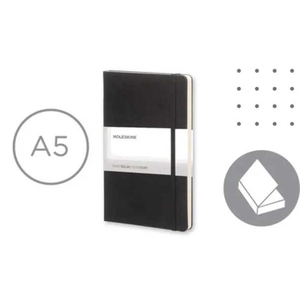  MOLESKINE Notebook approx. A5 Crna