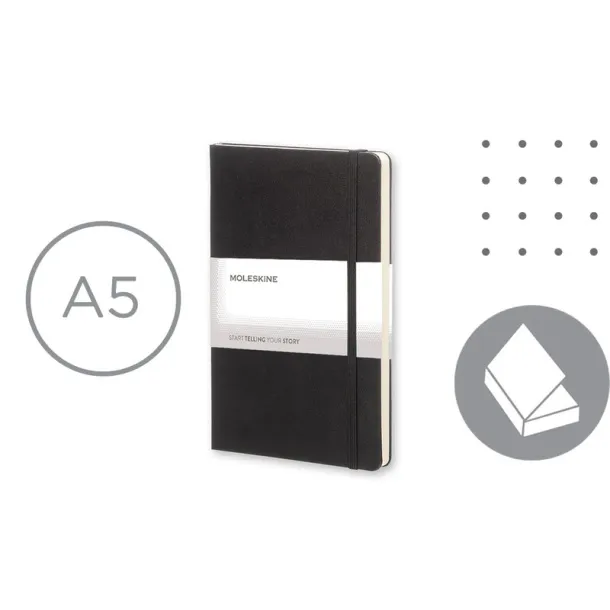  MOLESKINE notes, cca A5 Crna
