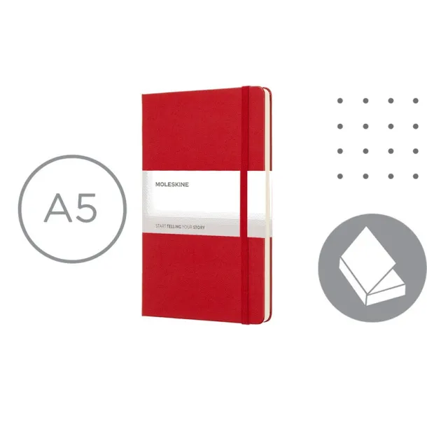  MOLESKINE notes, cca A5 Crvena