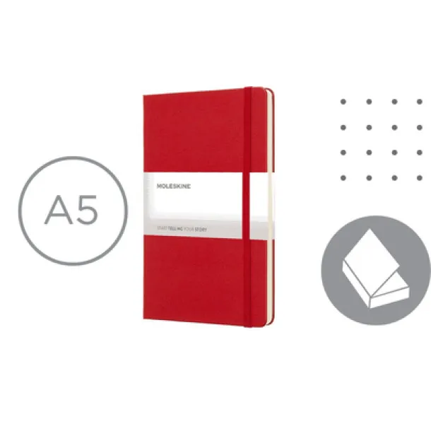  MOLESKINE notes, cca A5 Crvena