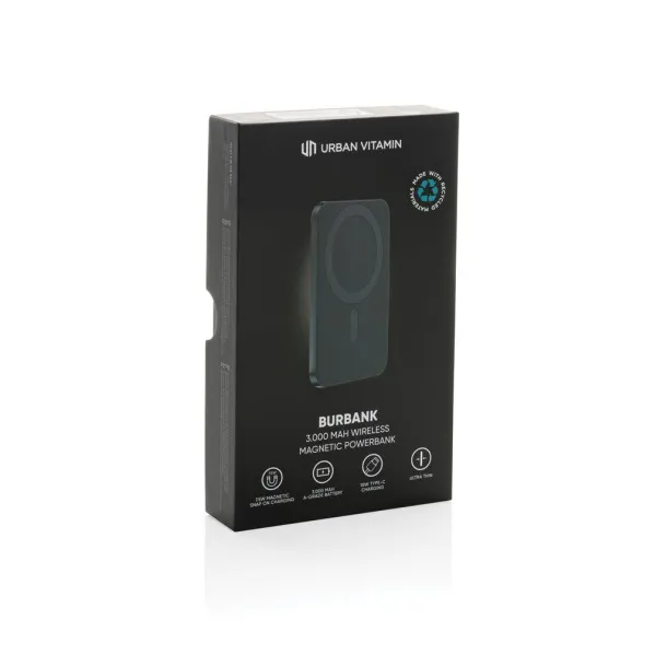  Urban Vitamin Burbank prijenosna baterija od RCS plastike/aluminija, 3 000 mAh - Urban Vitamin Crna
