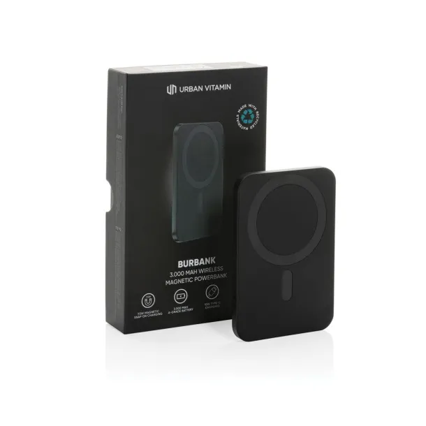  Urban Vitamin Burbank prijenosna baterija od RCS plastike/aluminija, 3 000 mAh - Urban Vitamin Crna