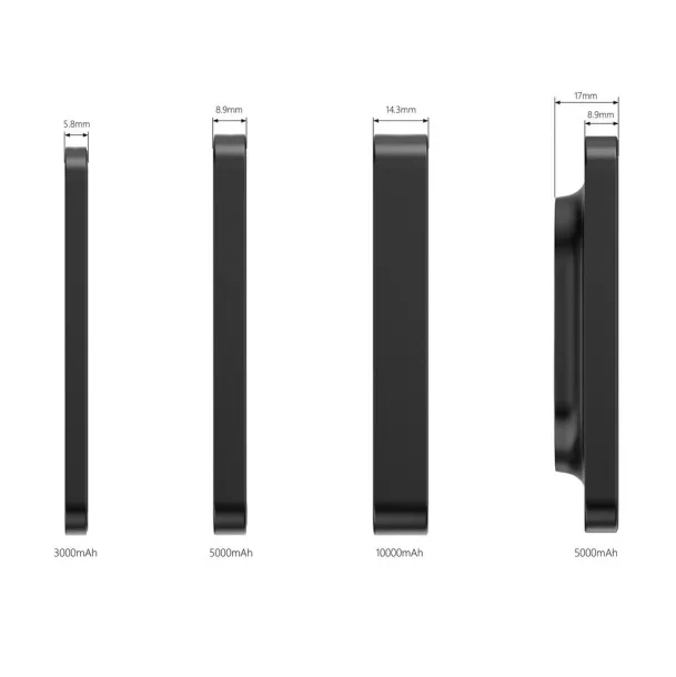  Urban Vitamin Burbank prijenosna baterija od RCS plastike/aluminija, 3 000 mAh - Urban Vitamin Crna