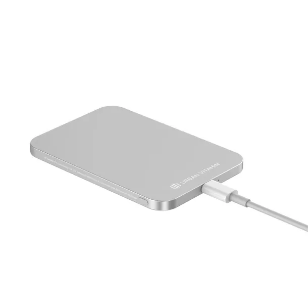  Urban Vitamin Burbank prijenosna baterija od RCS plastike/aluminija, 3 000 mAh - Urban Vitamin Srebrna