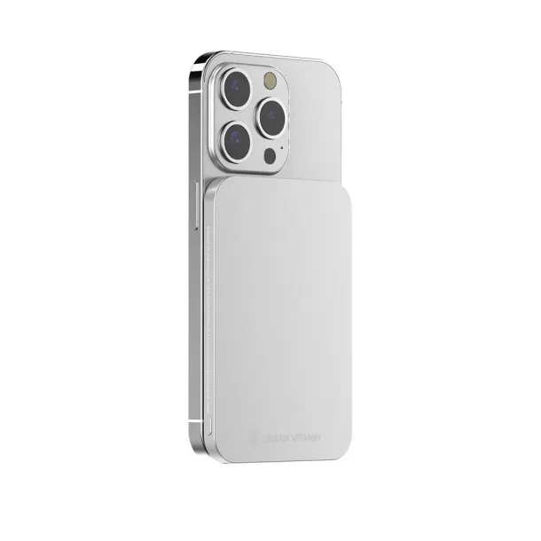  Urban Vitamin Burbank prijenosna baterija od RCS plastike/aluminija, 3 000 mAh - Urban Vitamin Srebrna