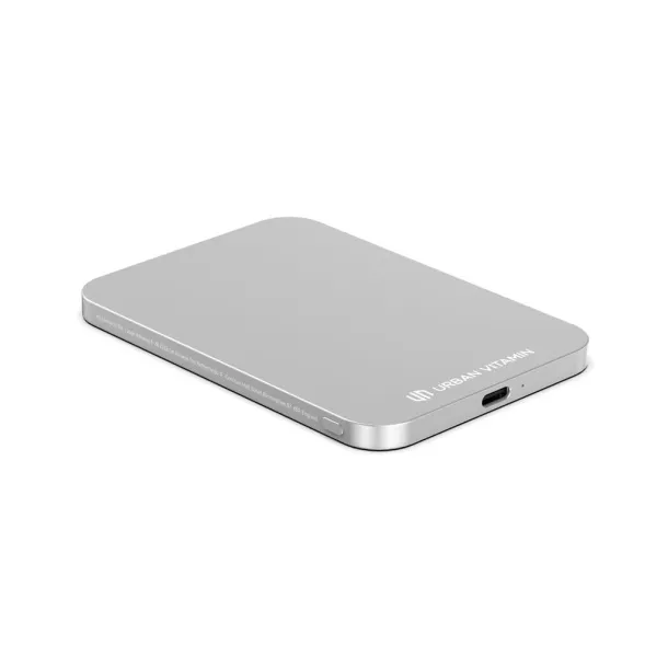  Urban Vitamin Burbank prijenosna baterija od RCS plastike/aluminija, 3 000 mAh - Urban Vitamin Srebrna