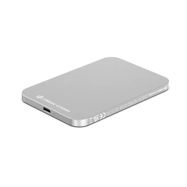  Urban Vitamin Burbank prijenosna baterija od RCS plastike/aluminija, 3 000 mAh - Urban Vitamin Srebrna