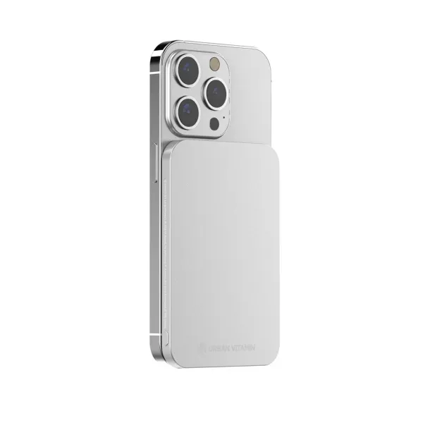  Urban Vitamin Burbank prijenosna baterija od RCS plastike/aluminija, 3 000 mAh - Urban Vitamin Srebrna