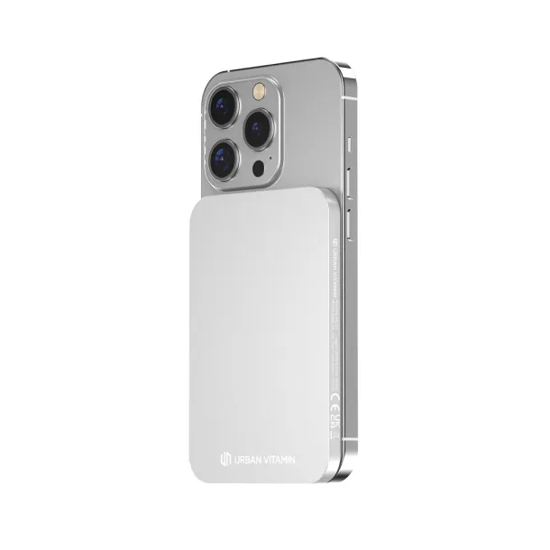  Urban Vitamin Burbank prijenosna baterija od RCS plastike/aluminija, 3 000 mAh - Urban Vitamin Srebrna