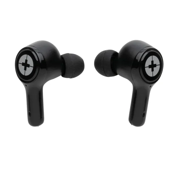  RCS recycled plastic Swiss Peak ANC TWS earbuds - Swiss Peak Black 