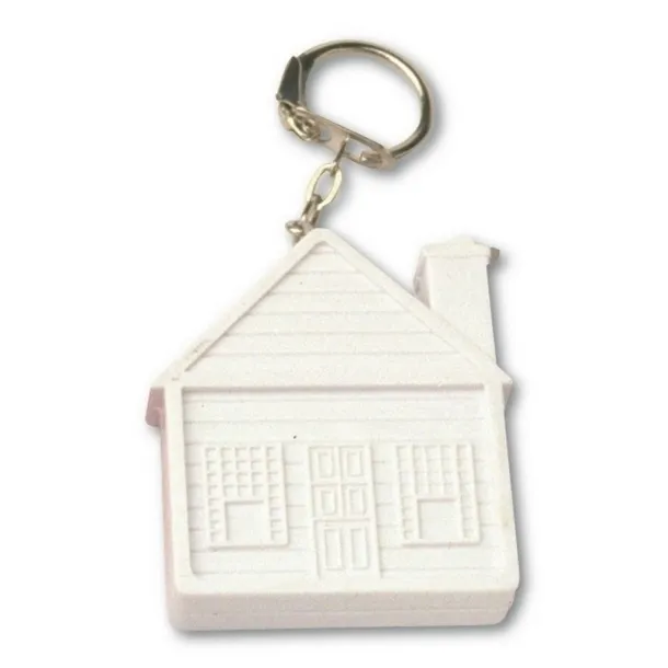  Keyring "house", measuring tape 2m Bijela