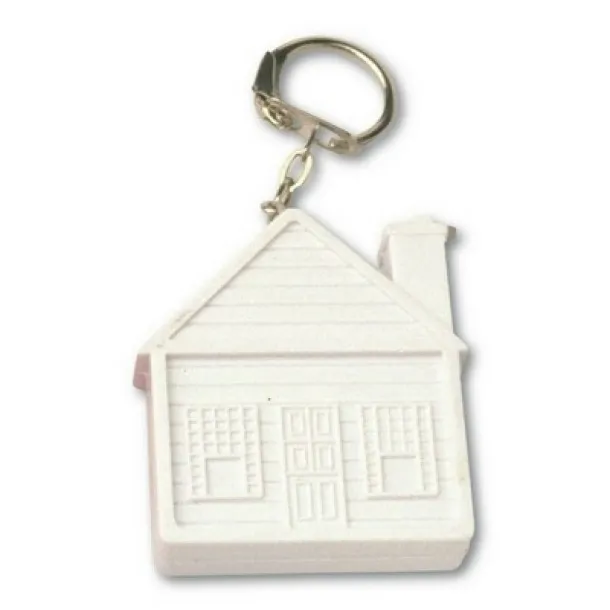  Keyring "house", measuring tape 2m Bijela