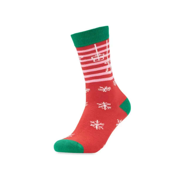 JOYFUL M Pair of Christmas socks M Red