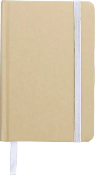 John Recycled paper notebook (A6)  Bijela