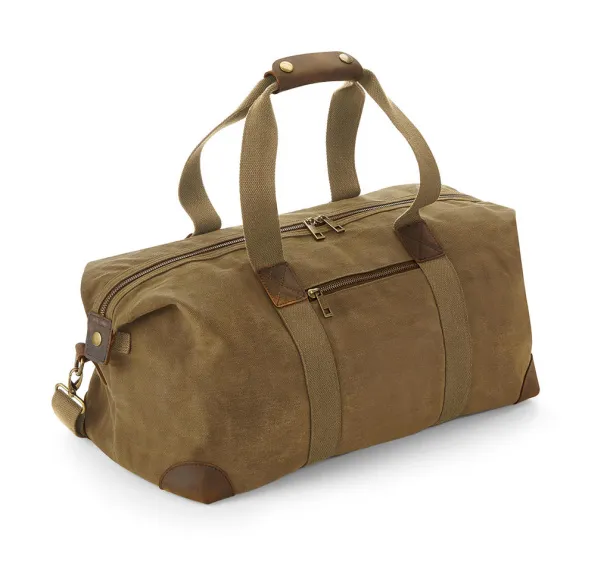  Heritage Waxed Canvas Holdall - Quadra Desert Sand