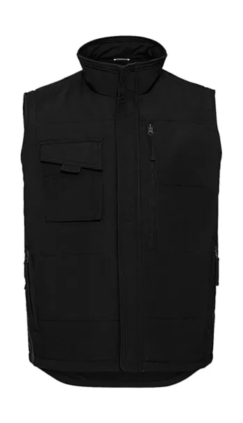  Heavy Duty Workwear Gilet - Russell  Black