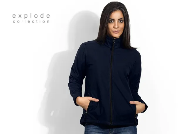 NERA women’s softshell jacket - EXPLODE Blue