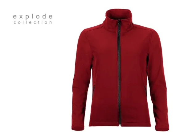 NERA women’s softshell jacket - EXPLODE Red