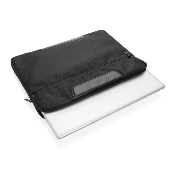  Swiss Peak AWARE™ RPET Voyager 15.6" laptop sleeve - Swiss Peak Black 