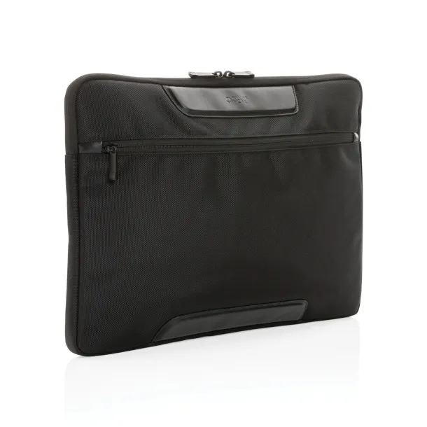  Swiss Peak AWARE™ RPET Voyager 15.6" laptop sleeve - Swiss Peak Black 