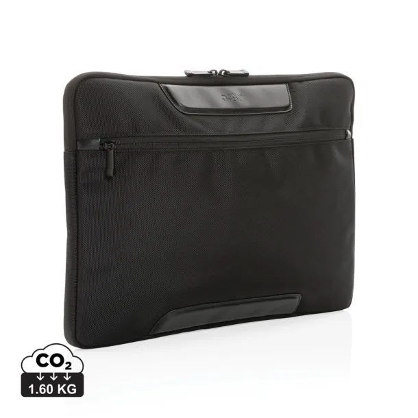  Swiss Peak AWARE™ RPET Voyager 15.6" laptop sleeve - Swiss Peak Black 