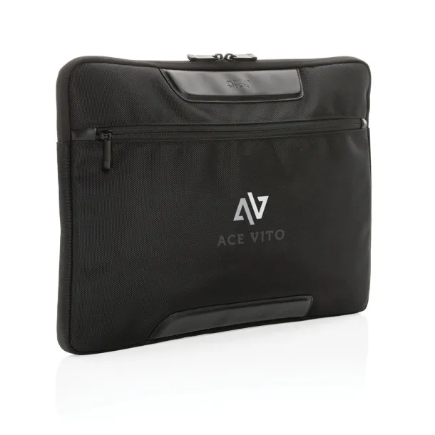  Swiss Peak AWARE™ RPET Voyager 15.6" laptop sleeve - Swiss Peak Black 