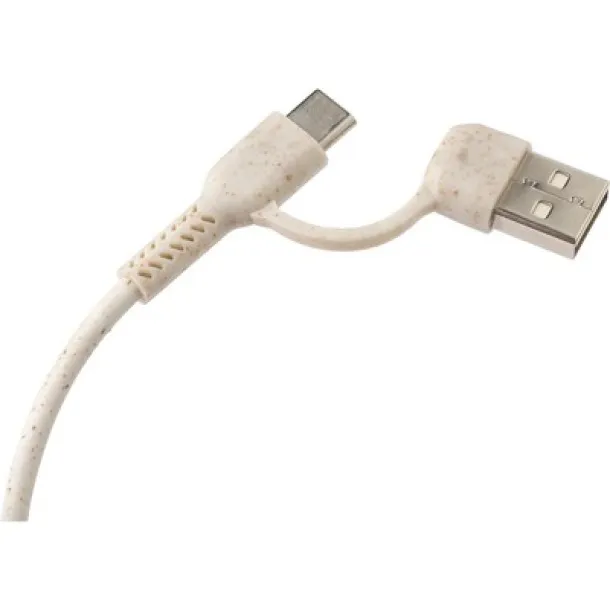  USB 2.0 hub made of recycled paper brown