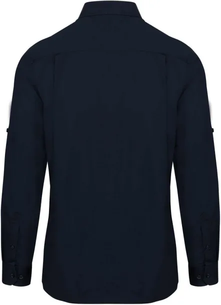  MEN'S LONG-SLEEVED SAFARI SHIRT - 120 g/m² - Kariban Navy