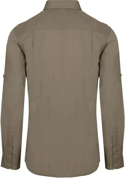  MEN'S LONG-SLEEVED SAFARI SHIRT - 120 g/m² - Kariban Khaki