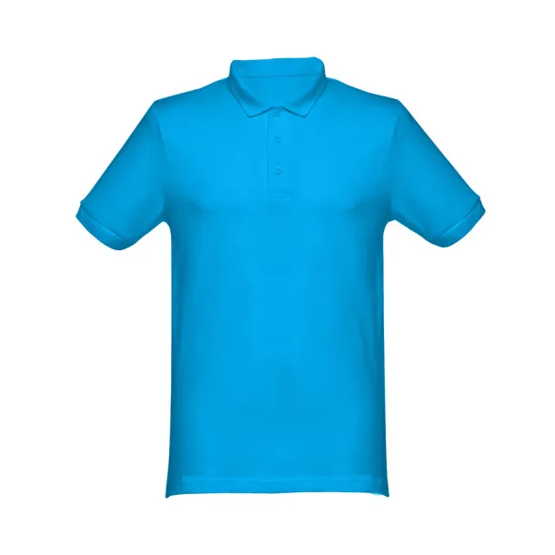 MONACO Men's polo shirt Acqua blue