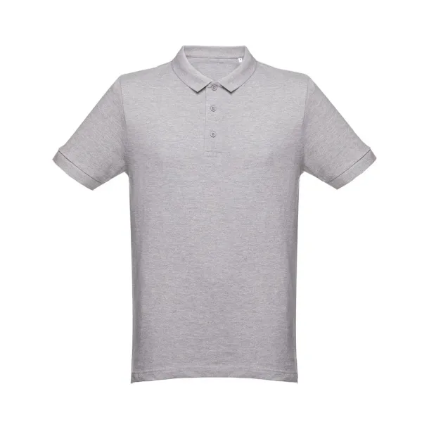 MONACO Men's polo shirt Heather light grey