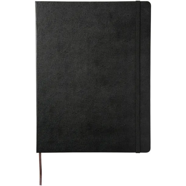 Moleskine Classic XL hard cover notebook - ruled - Moleskine Solid black
