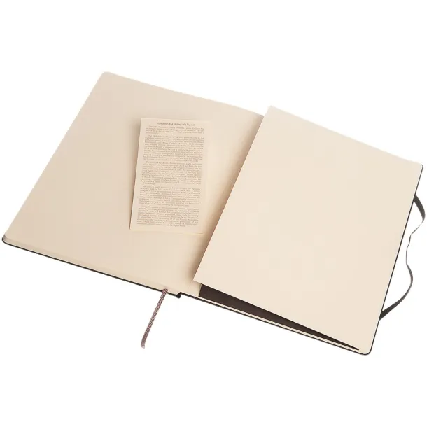 Moleskine Classic XL hard cover notebook - ruled - Moleskine Solid black