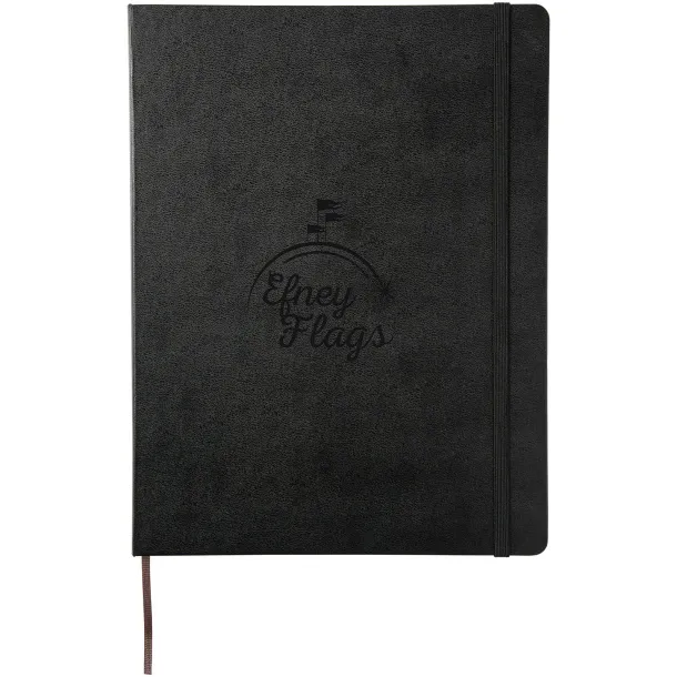 Moleskine Classic XL hard cover notebook - ruled - Moleskine Solid black
