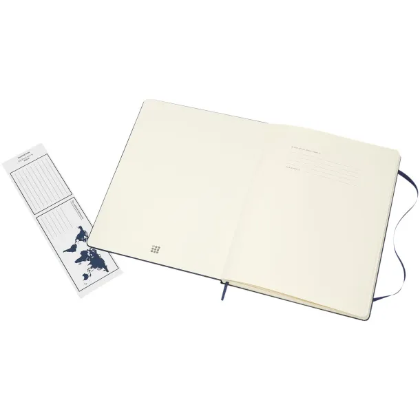 Moleskine Classic XL hard cover notebook - ruled - Moleskine Sapphire blue