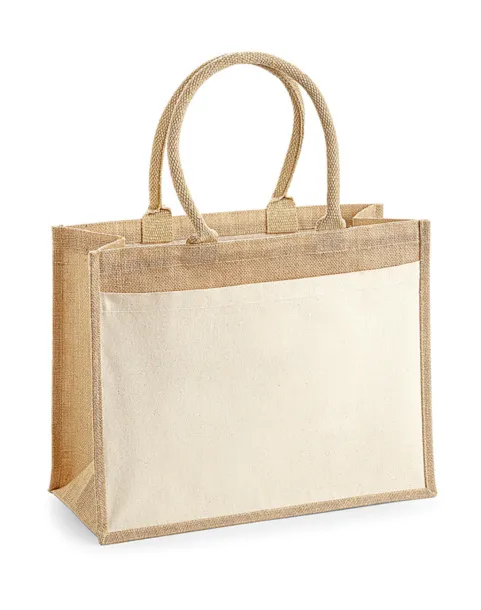  Cotton Pocket Jute Shopper - Westford Mill Prirodna