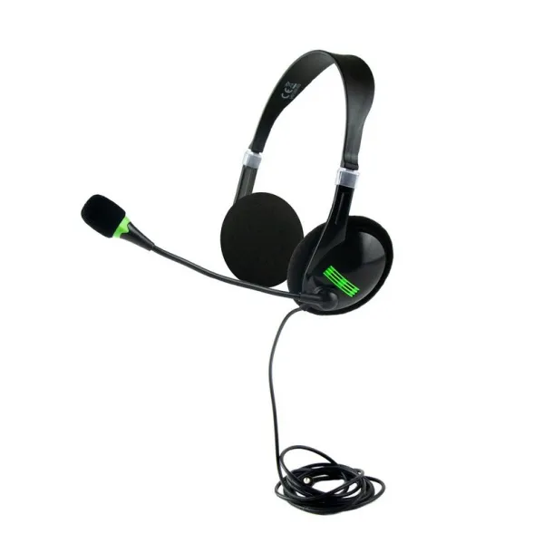  Headset: headphones with microphone Crna
