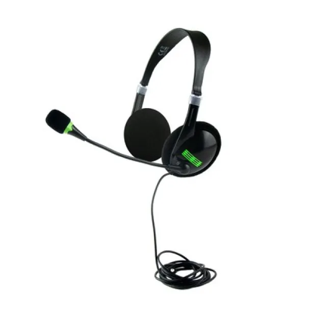  Headset: headphones with microphone Crna