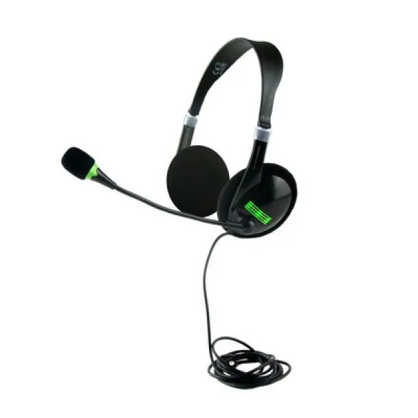  Headset: headphones with microphone Crna