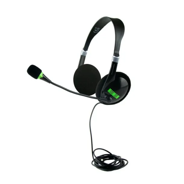  Headset: headphones with microphone Crna