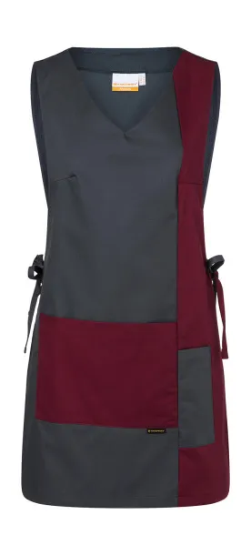  Worksmock Marilies - Karlowsky Anthracite Dark Red