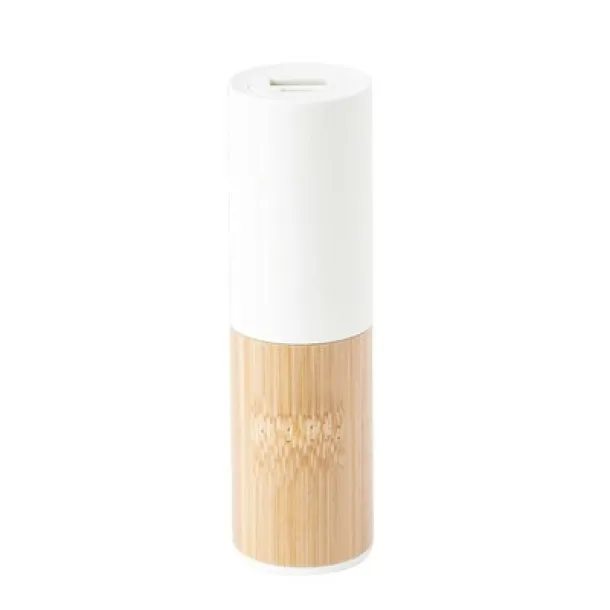 Bamboo and wheat straw power bank 5000 mAh Bijela