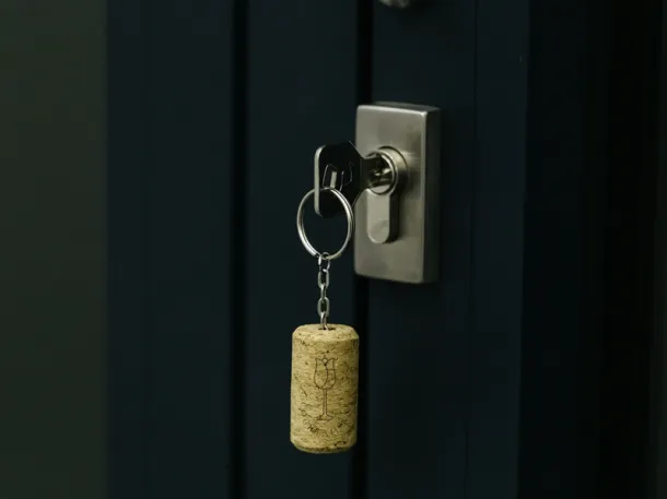 GRAPPA cork key holder Cream Bež