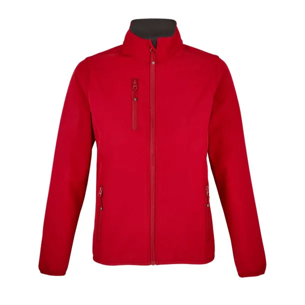  SOL'S FALCON WOMEN - SOFTSHELL ZIP JACKET - SOL'S Pepper Red