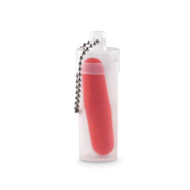 BUDS TO GO Earbud Set in plastic tube Red