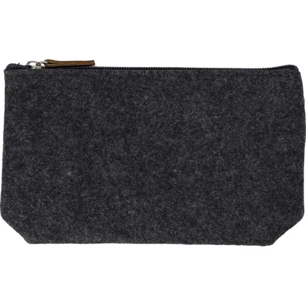  Felt RPET cosmetic bag graphite