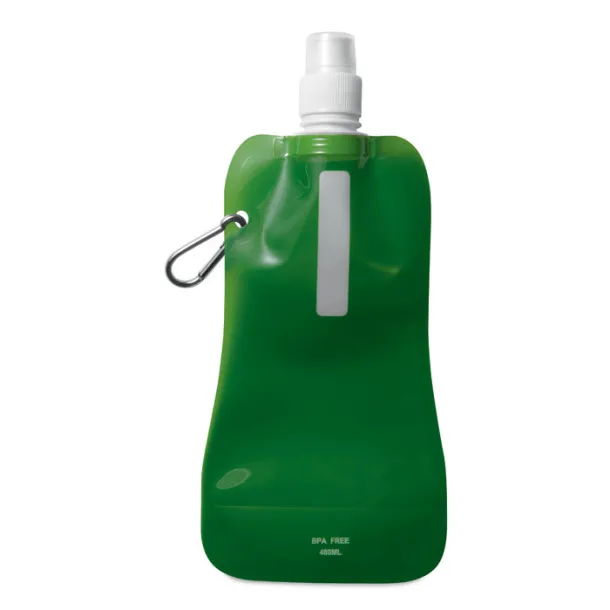 GATES Foldable water bottle transparent green