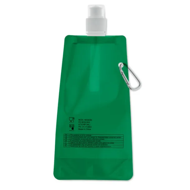 GATES složiva boca za vodu, 480 ml Transparent Green