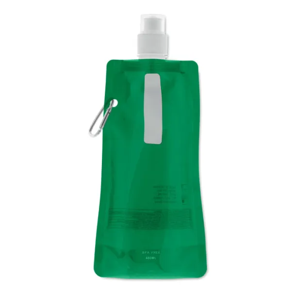 GATES Foldable water bottle transparent green